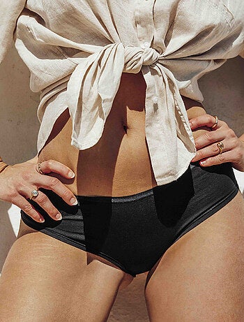 Lot shorty x3 coton bio Geraldine - RougeGorge Lingerie