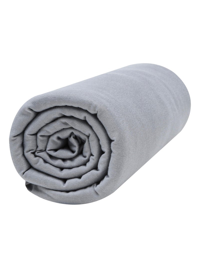 Lot x2 Draps housse bébé 100% jersey Bio peigné - 'P'tit Basile' Blanc Noir - Kiabi