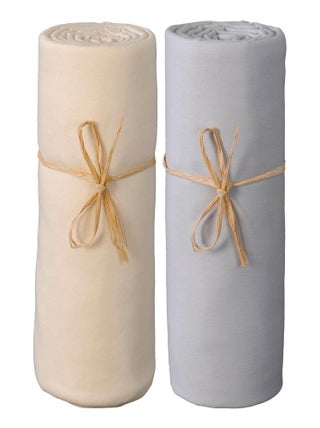Lot x2 Draps housse bébé 100% jersey Bio peigné - 'P'tit Basile'