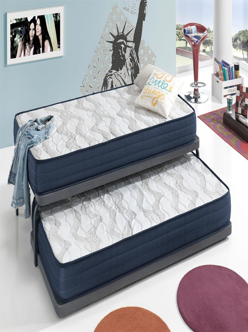 Lot x2 matelas ‘DRACO LATEX’ épaisseur 18 CM renforcement lombaire en latex juvénil N/A - Kiabi