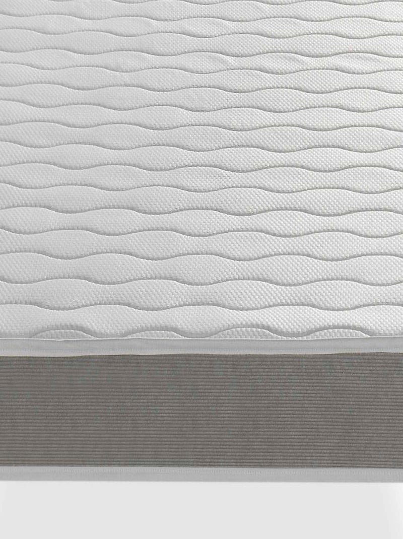 LOT X2 Matelas mousse APOLO, Epaisseur 14 CM,Ergonomique et respirant Gris clair - Kiabi