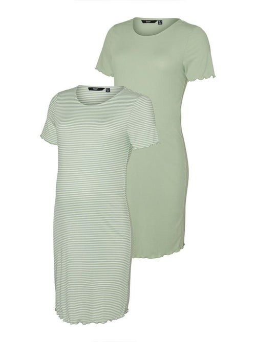Lot x2 Robe de Grossesse Femme Vero Moda Maternity - Kiabi