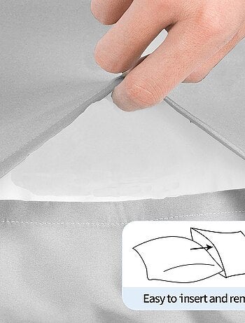 Lot x2 Taies d'oreiller - 100% coton Bio - 'Ptit Basile'