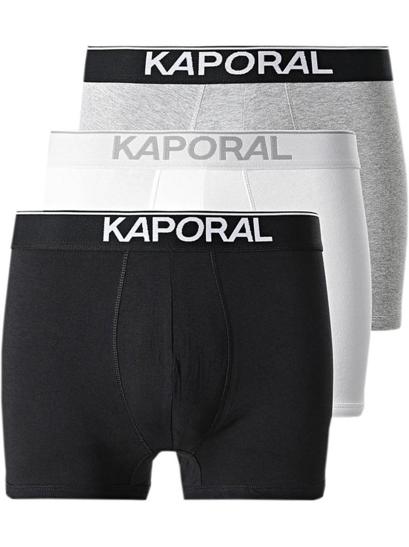 Lot x3 boxers homme kaporal Gris Argenté - Kiabi