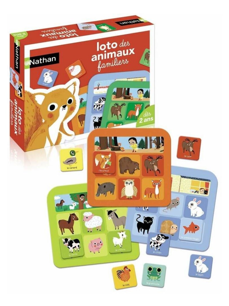 Loto des animaux familiers Rouge - Kiabi