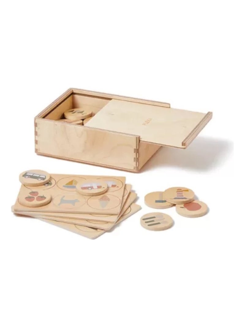 Loto d'images en bois contreplaqué de bouleau Beige - Kiabi