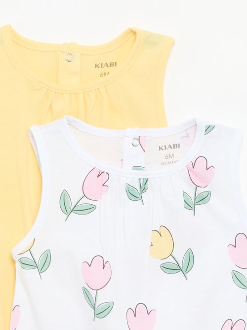 Lots de 2 barboteuses sans manches - Kiabi
