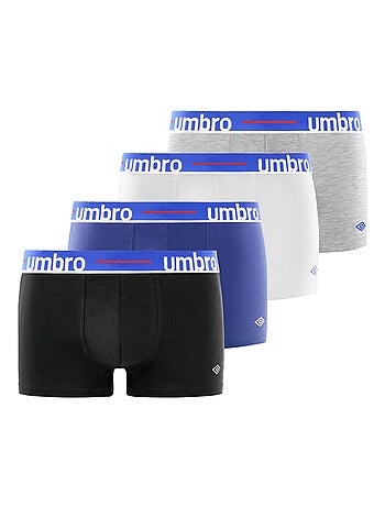 Lots de 4 boxers homme en coton Umbro