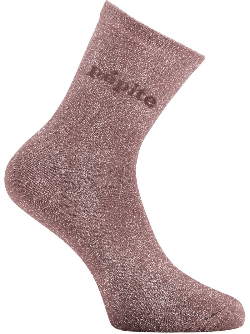 Lots de 6 paires de chaussettes femme à paillettes soft pépite twinday Turquoise - Kiabi