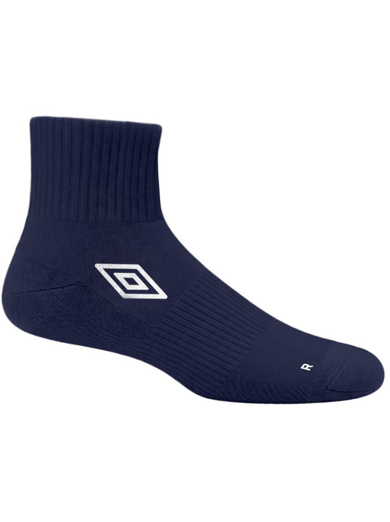 Lots de 6  paires de chaussettes quarter mid core umbro Vert kaki - Kiabi