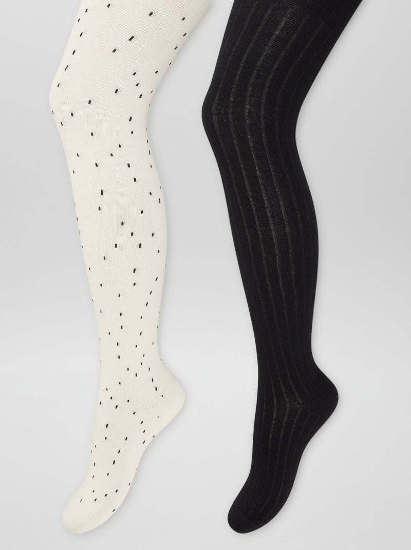 Lots de collants chauds Noirf - Kiabi