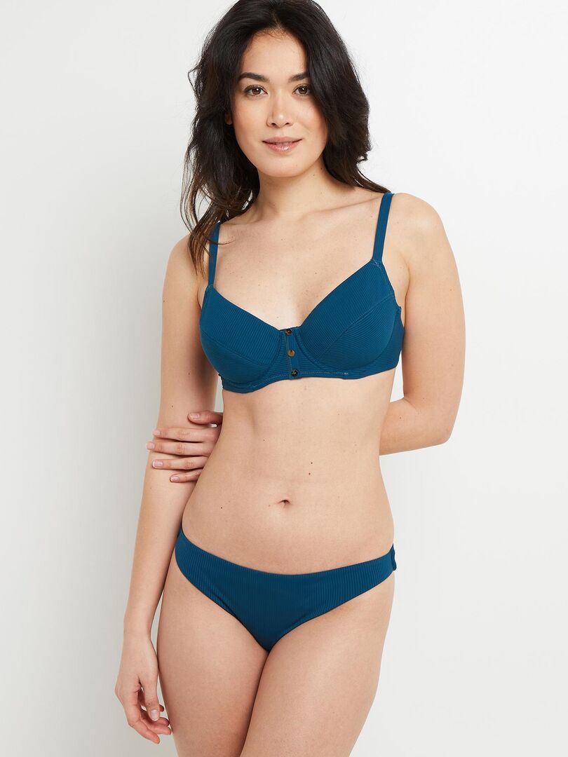 Lotus maillot de bain slip midi Bleu - Kiabi