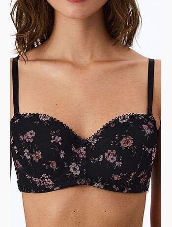Lotus mesh soutien-gorge fleuri rembourré penti