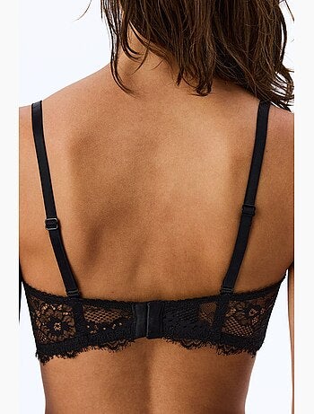 Lotus mesh soutien-gorge fleuri rembourré penti