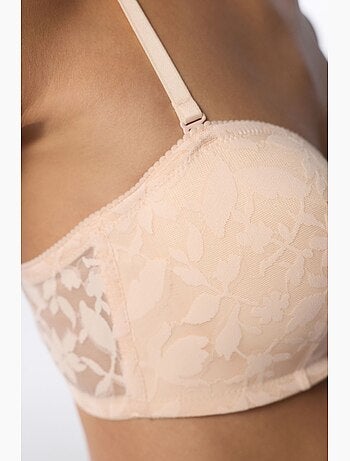 Lotus soutien-gorge en dentelle fleurie rembourré penti