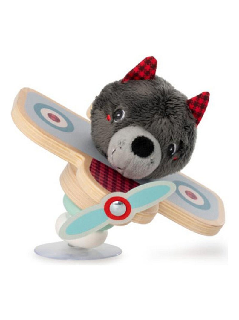 Louis le loup en avion swing à ventouse N/A - Kiabi