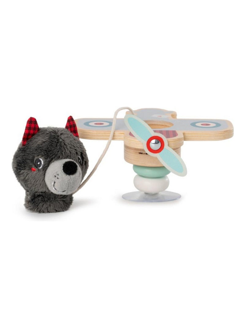 Louis le loup en avion swing à ventouse N/A - Kiabi