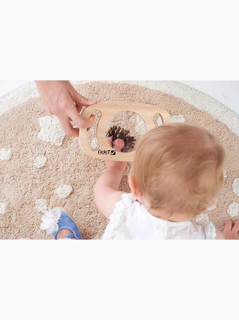 Loupe à poignées en bois Beige - Kiabi