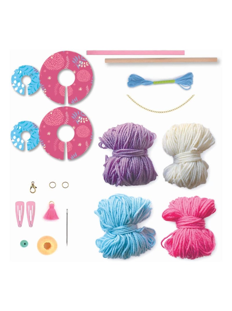 Lovely box Pompoms Kit couture Rose - Kiabi
