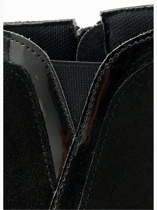 Low boots zippées largeur confort cuir - Afibel - Kiabi