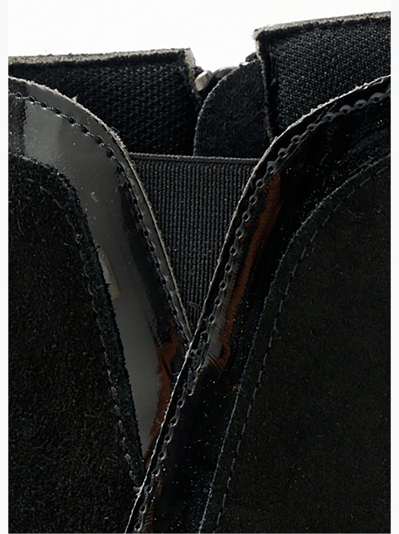 Low boots zippées largeur confort cuir - Afibel Noir - Kiabi