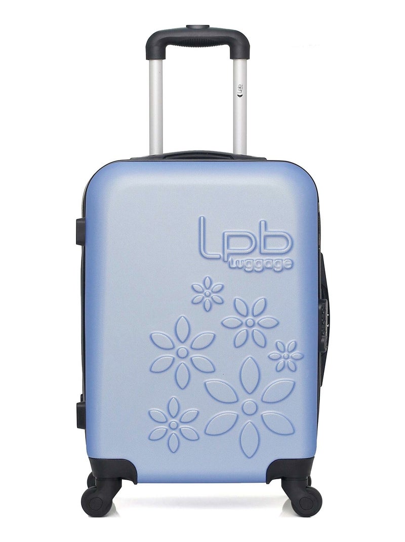 LPB - Valise Cabine ABS ELEONOR 4 Roues 55 cm Bleu clair - Kiabi