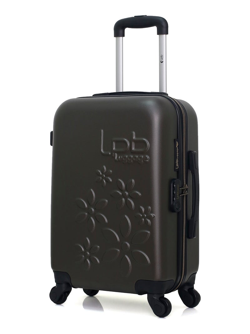 LPB - Valise Cabine ABS ELEONOR 4 Roues 55 cm Gris foncé - Kiabi