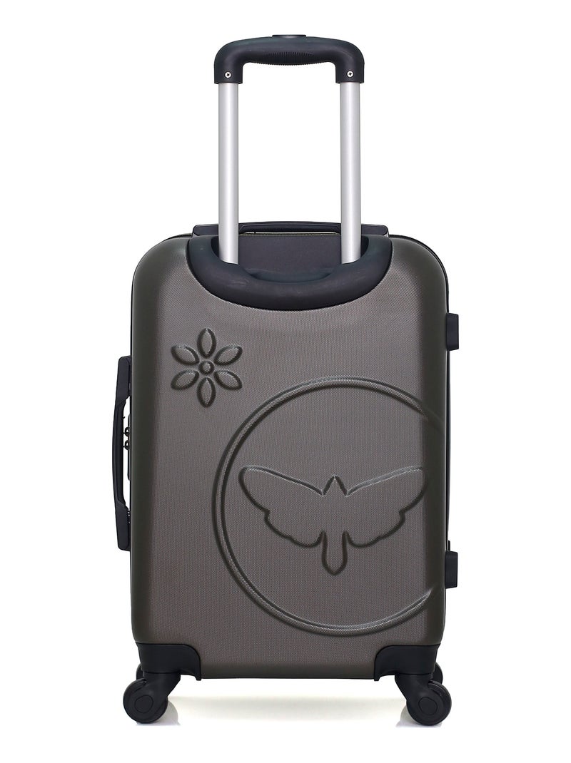 LPB - Valise Cabine ABS ELEONOR 4 Roues 55 cm Gris foncé - Kiabi