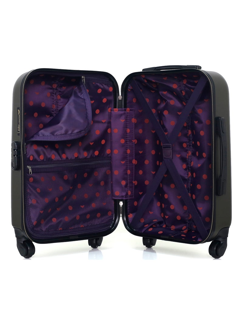 LPB - Valise Cabine ABS ELEONOR 4 Roues 55 cm Gris foncé - Kiabi