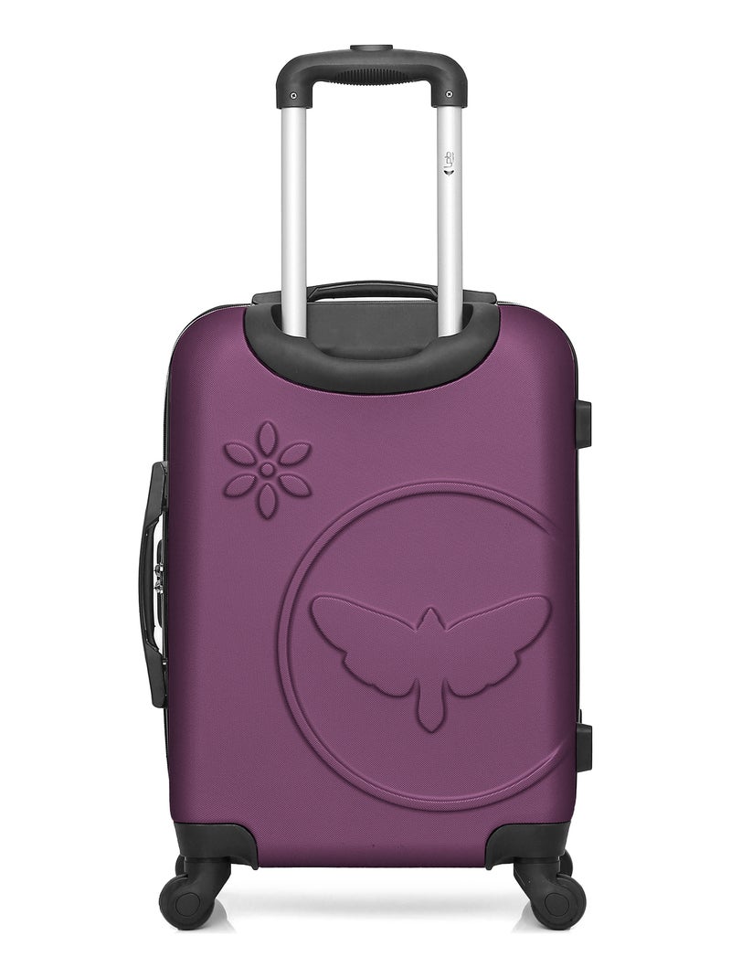 LPB - Valise Cabine ABS ELEONOR 4 Roues 55 cm Prune - Kiabi