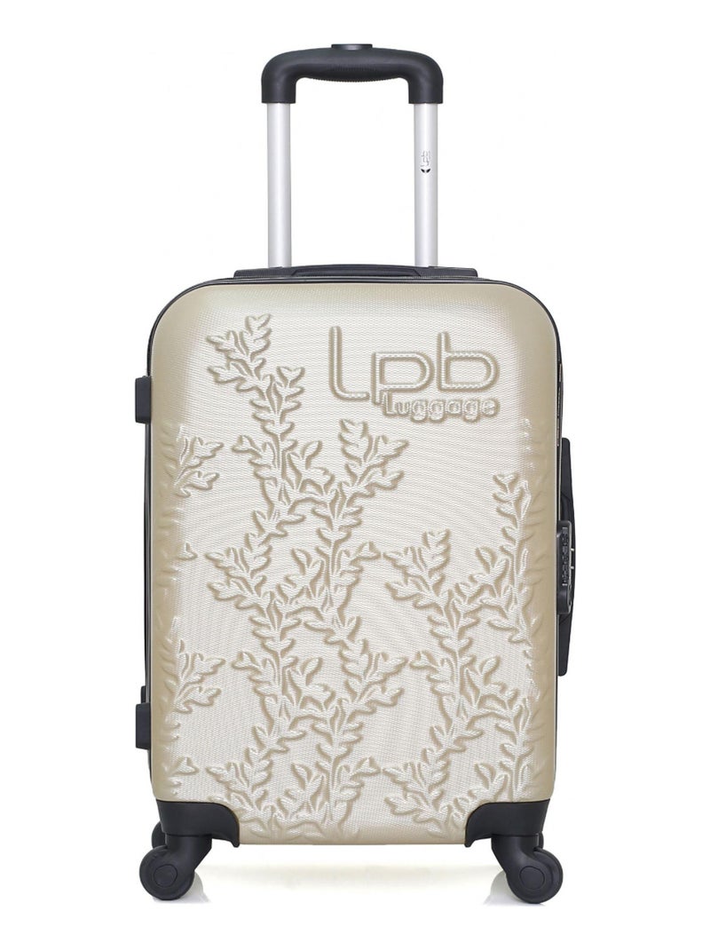 LPB - Valise Cabine ABS NAÏS 4 Roues 55 cm Beige - Kiabi