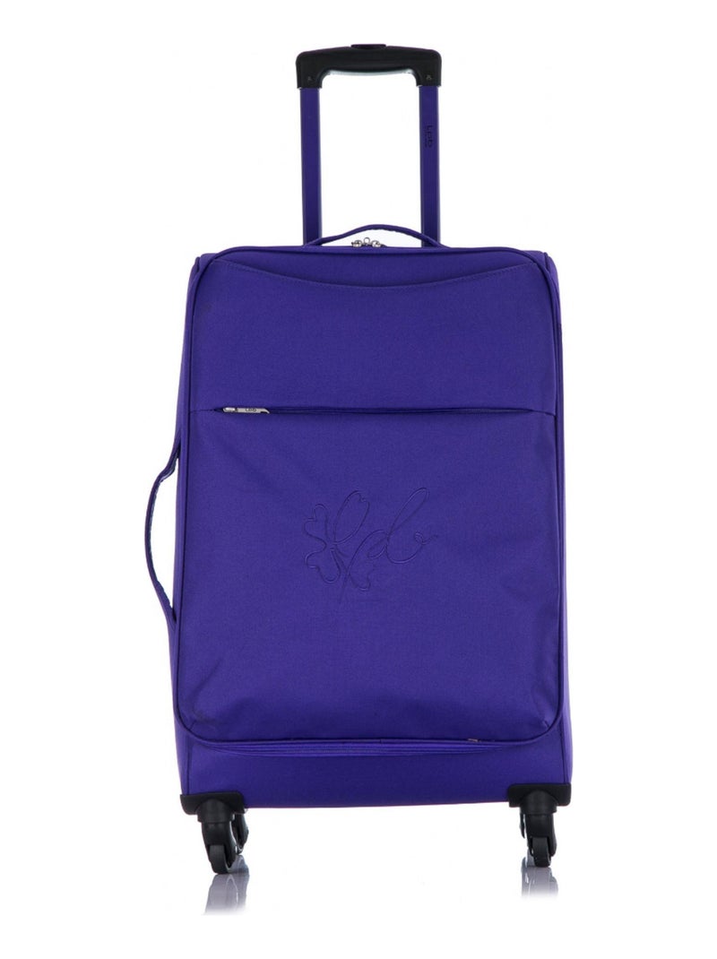 LPB - Valise Cabine POLYESTER ANAIS 4 Roues 55 cm Violet - Kiabi