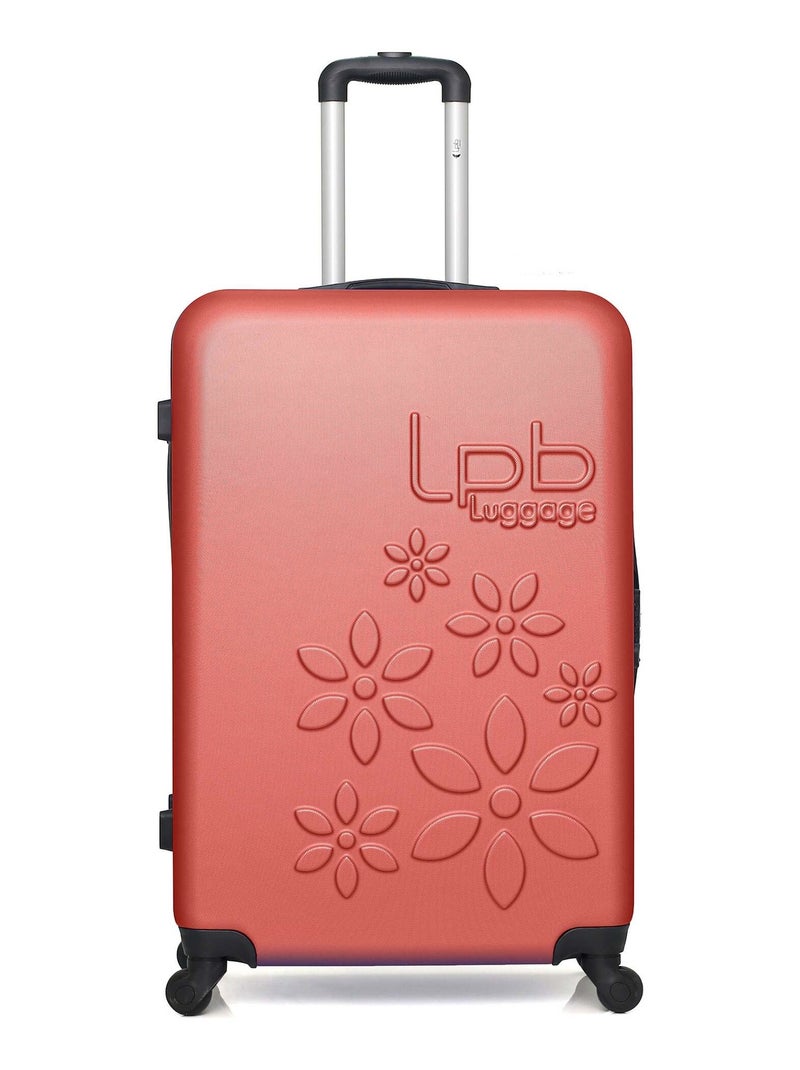 LPB - Valise Grand Format ABS ELEONOR 4 Roues 75 cm Terracotta - Kiabi