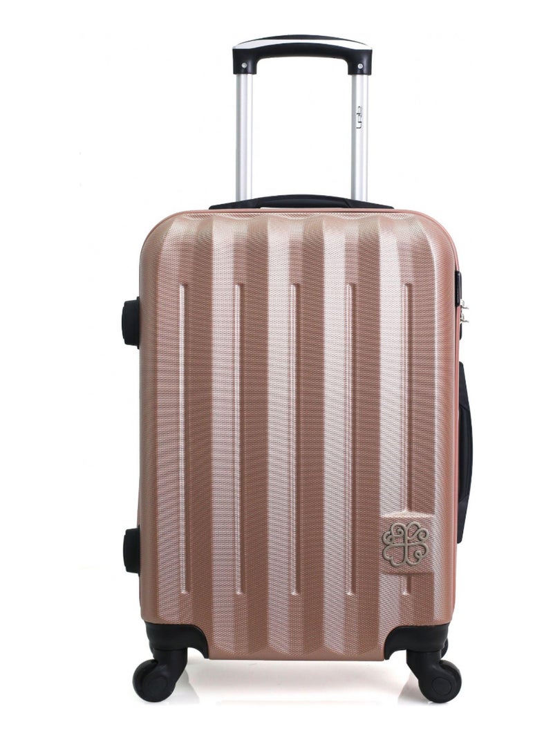 LPB - Valise Weekend ABS ABY 4 Roues 65 cm Rose - Kiabi