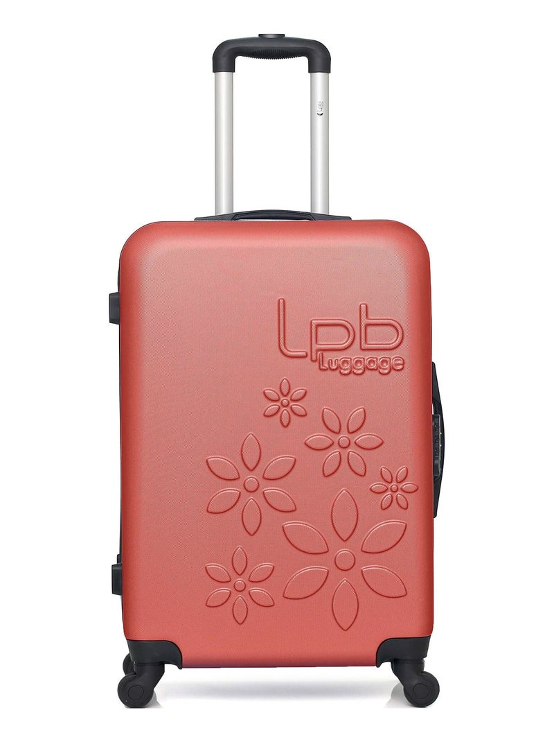 LPB - Valise Weekend ABS ELEONOR 4 Roues 65 cm Terracotta - Kiabi