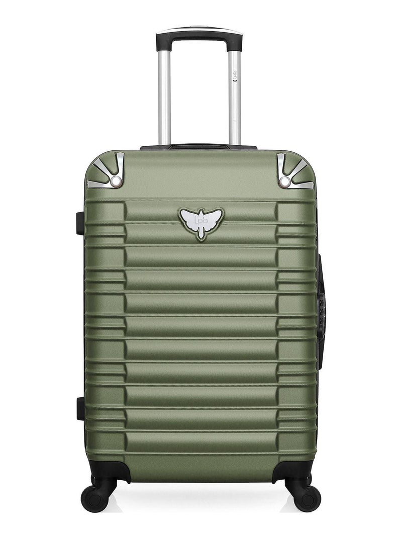 LPB - Valise Weekend ABS GIULIA 4 Roues 65 cm Vert kaki - Kiabi