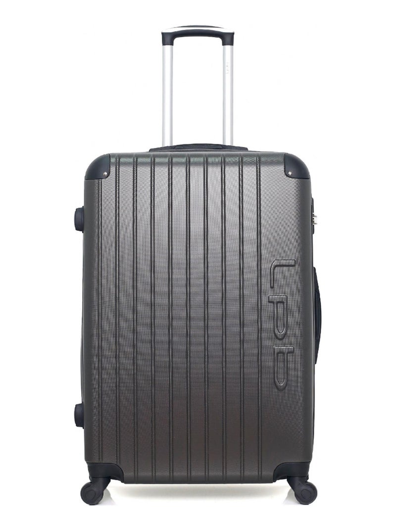 LPB - Valise Weekend ABS HAMBOURG 4 Roues 65 cm Gris foncé - Kiabi