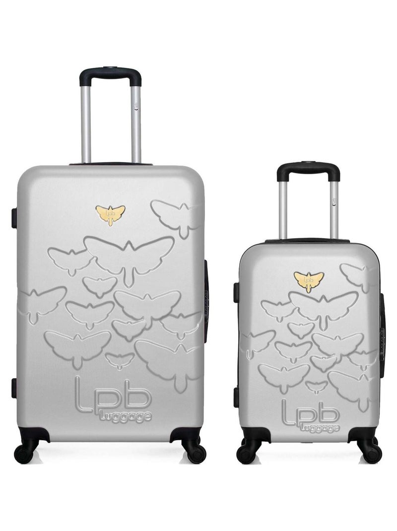 LPB LUGGAGE - LOT DE 2 - Valises grand format et cabine AELYS Gris - Kiabi