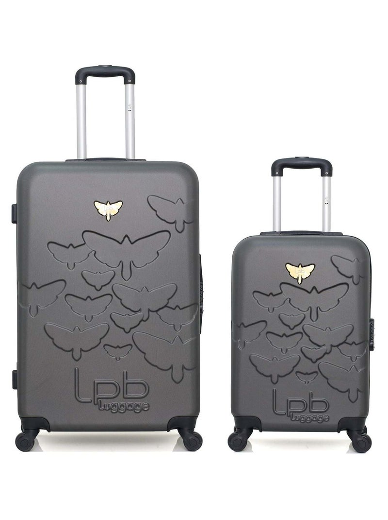 LPB LUGGAGE - LOT DE 2 - Valises grand format et cabine AELYS Gris foncé - Kiabi