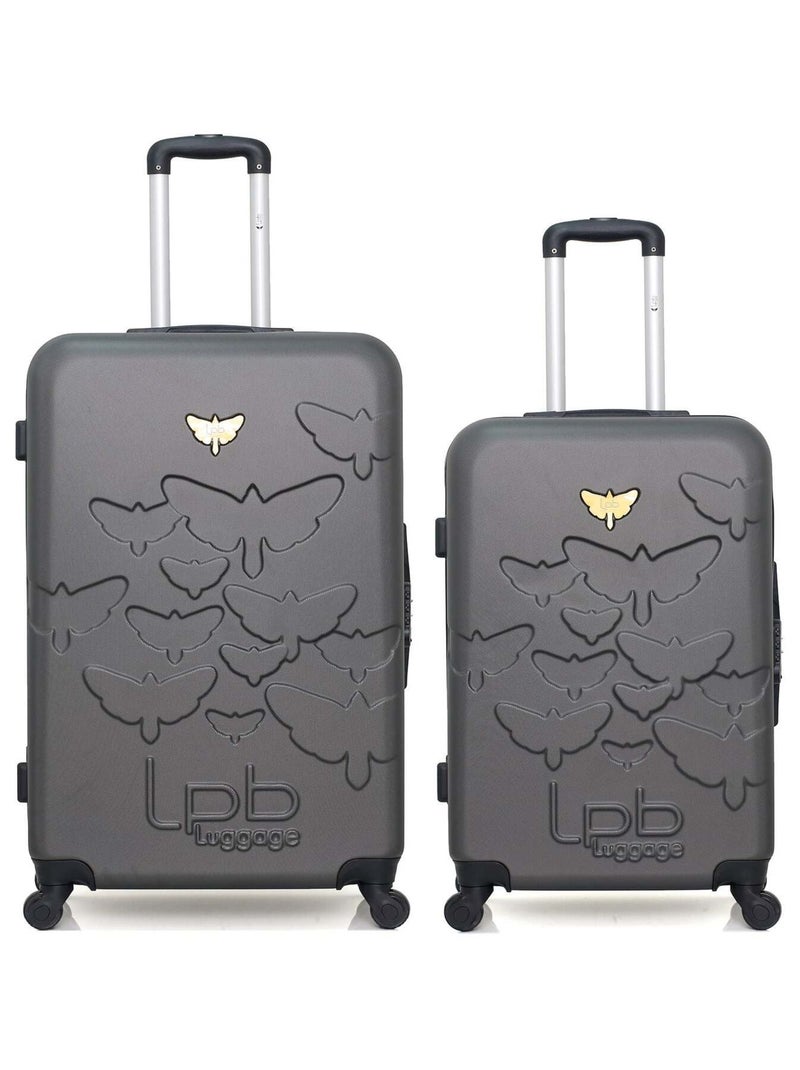LPB LUGGAGE - LOT DE 2 - Valises grand format et weekend AELYS Gris foncé - Kiabi