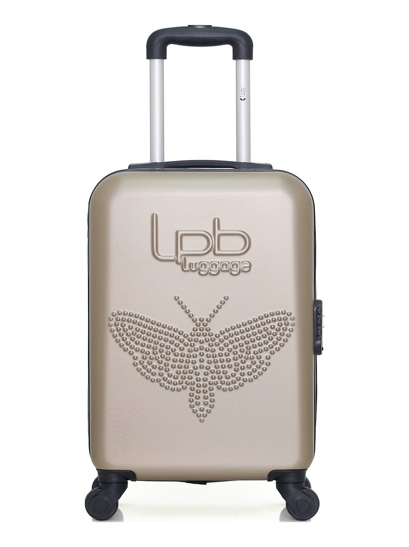 LPB LUGGAGE - Set de 2 Valises FRANCETTE-H 50 cm 4 Roues Beige - Kiabi