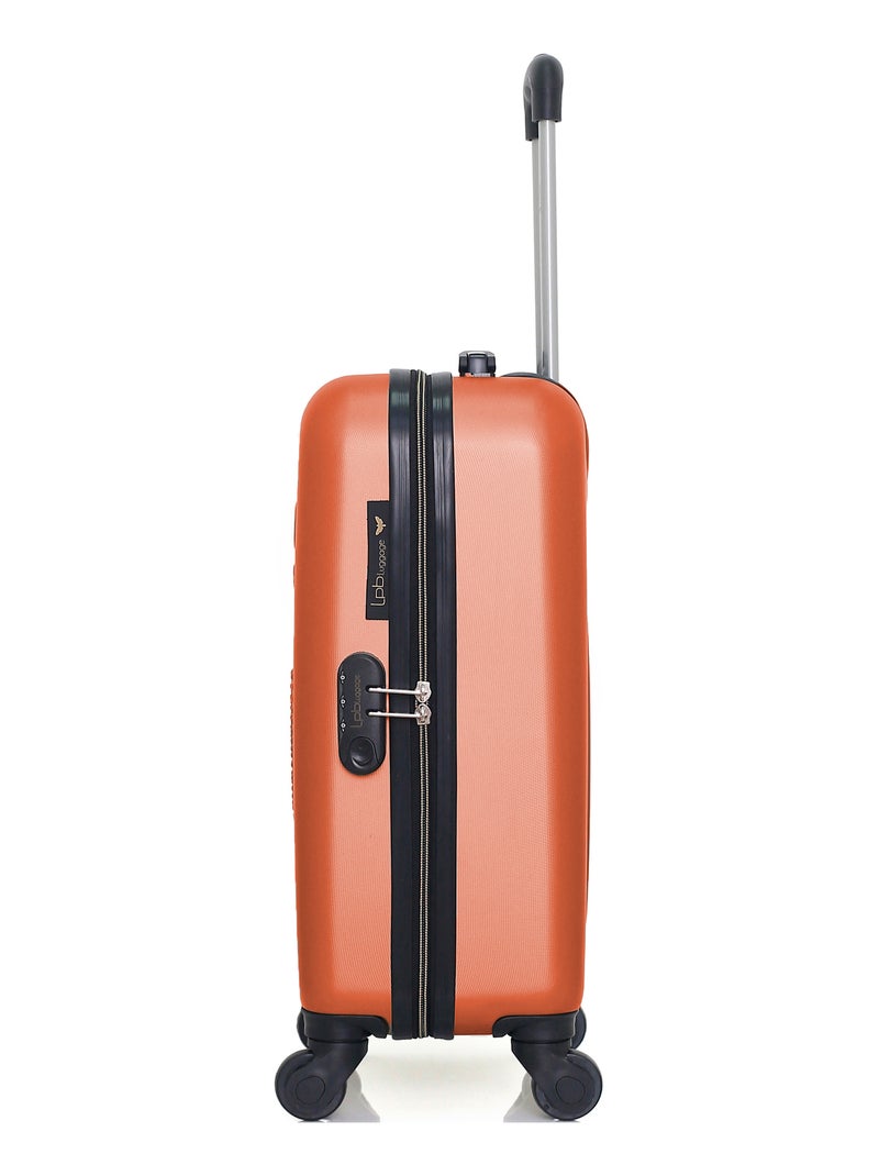 LPB LUGGAGE - Set de 2 Valises FRANCETTE-H 50 cm 4 Roues Brique - Kiabi