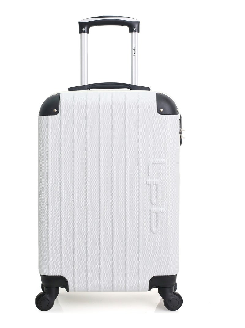 LPB LUGGAGE - Set de 3 Valises HAMBOURG 75 cm 4 Roues Blanc - Kiabi
