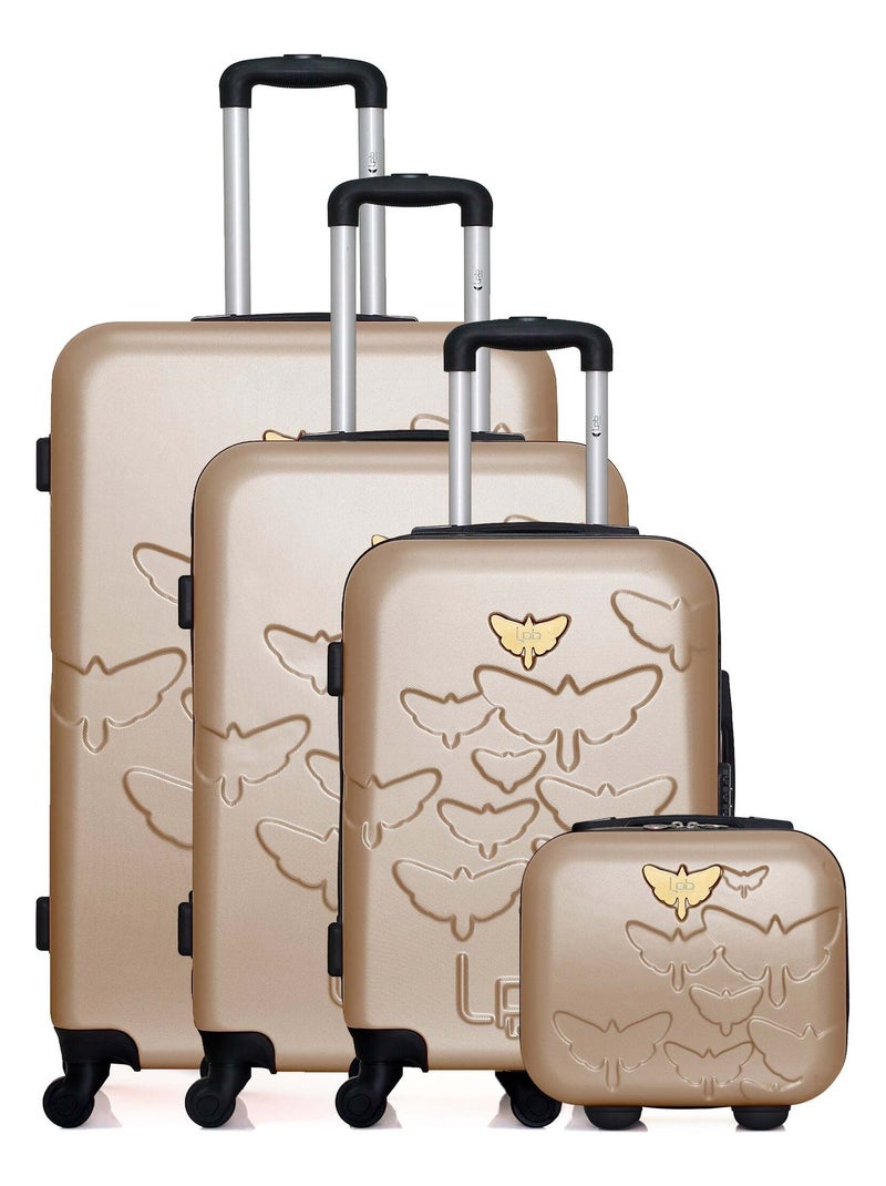 LPB LUGGAGE - Set de 4 Valises AELYS-C 75 cm 4 Roues Beige - Kiabi