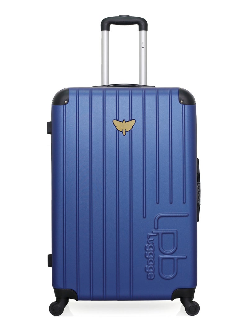 LPB LUGGAGE - Set de 4 Valises MARIANNE-M 75 cm 4 Roues Bleu Bleu marine - Kiabi