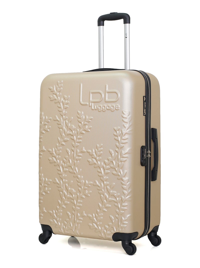 LPB LUGGAGE - Set de 4 Valises NAIS-M 75 cm 4 Roues Beige - Kiabi