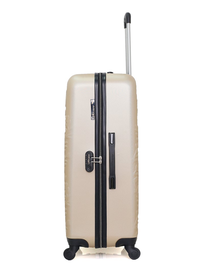 LPB LUGGAGE - Set de 4 Valises NAIS-M 75 cm 4 Roues Beige - Kiabi