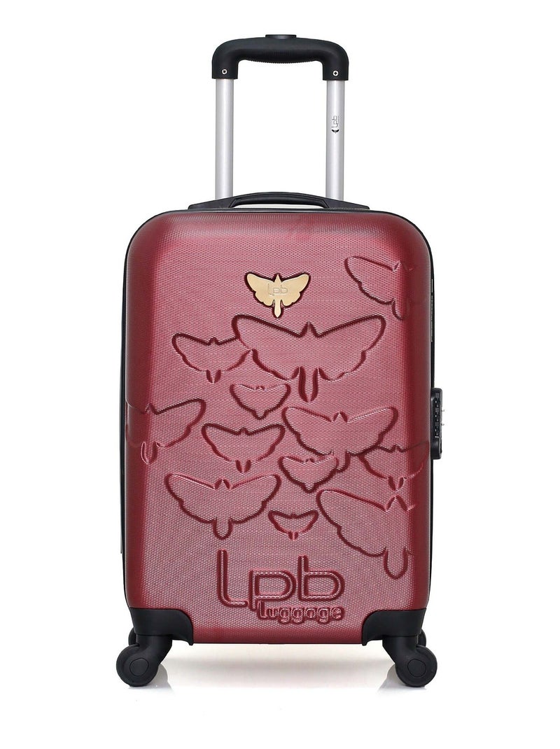 LPB LUGGAGE - Valise Cabine AELYS 55 cm 4 Roues Bordeaux - Kiabi