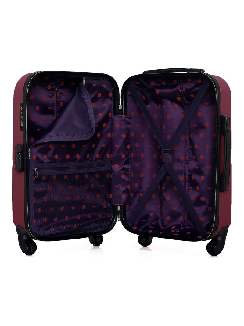 LPB LUGGAGE - Valise Cabine AELYS 55 cm 4 Roues Prune - Kiabi