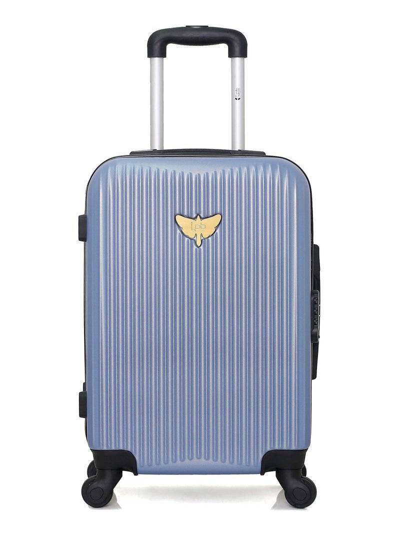 LPB LUGGAGE - Valise Cabine AGATA 55 cm 4 Roues Bleu clair - Kiabi